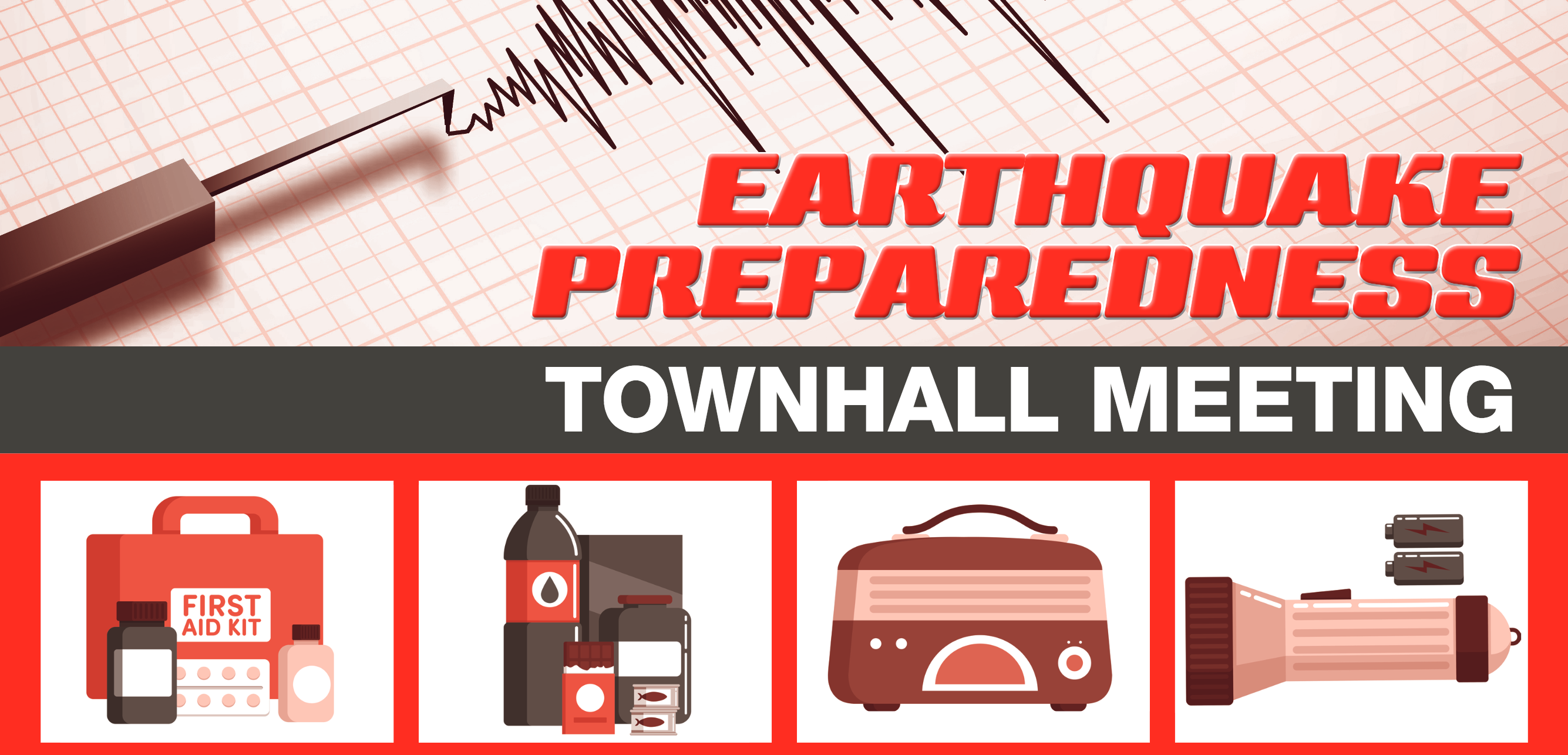 Townhall official website . Earthquake clipart earthquake preparedness