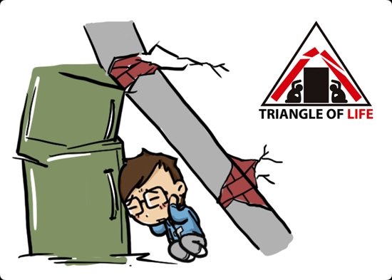 Surviving an the triangle. Earthquake clipart mitigation