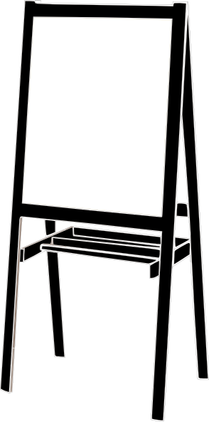 Easel clipart. Art panda free images