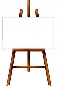 Free and things pinterest. Easel clipart