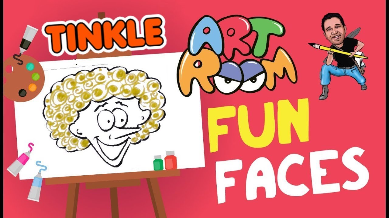 Tinkle with savio drawing. Easel clipart art room