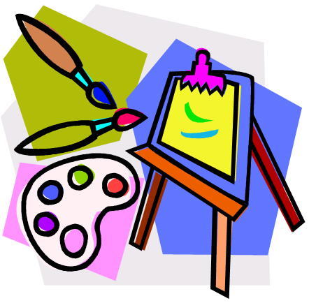 easel clipart art room