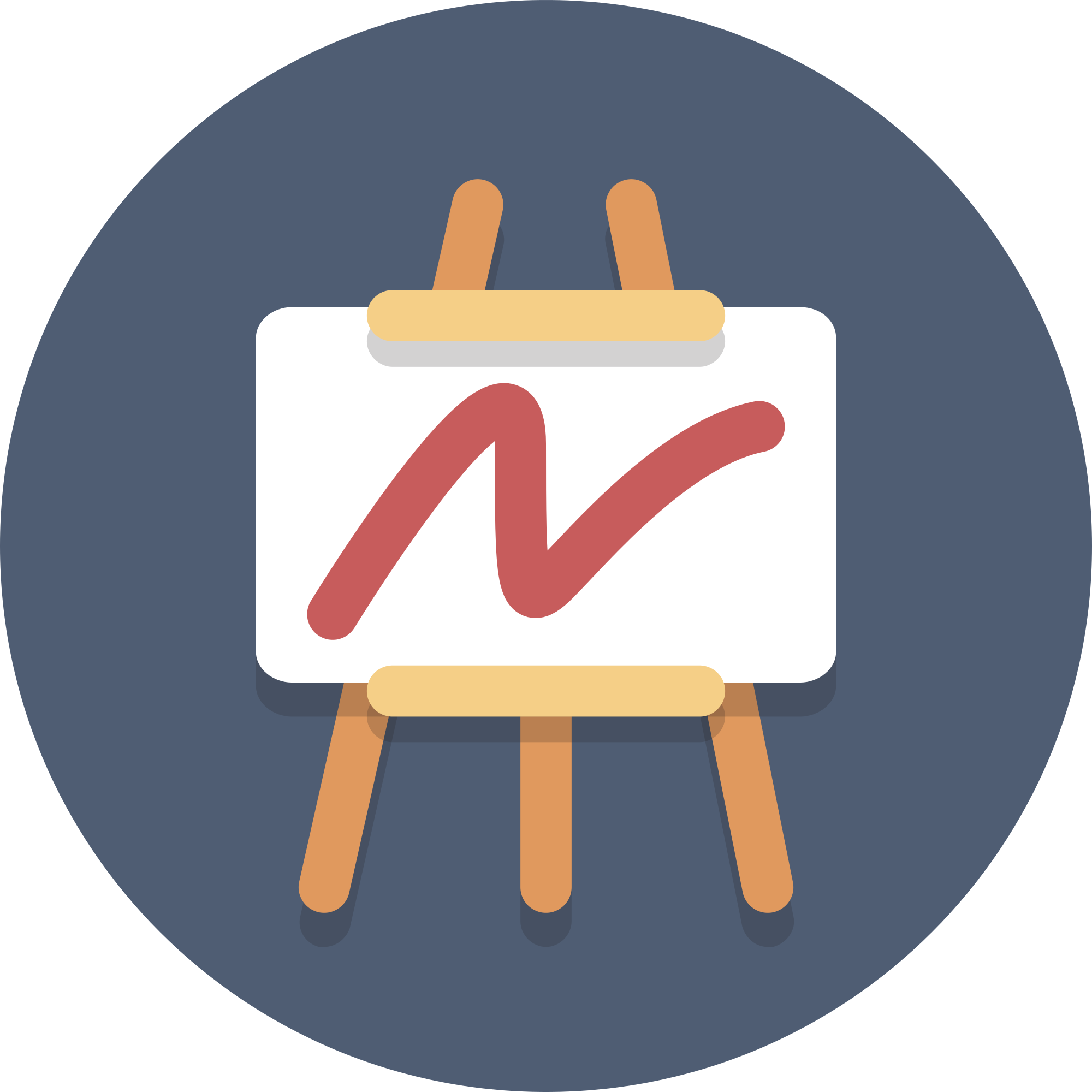 easel clipart center