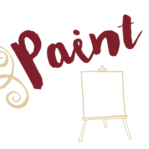 easel clipart paint night