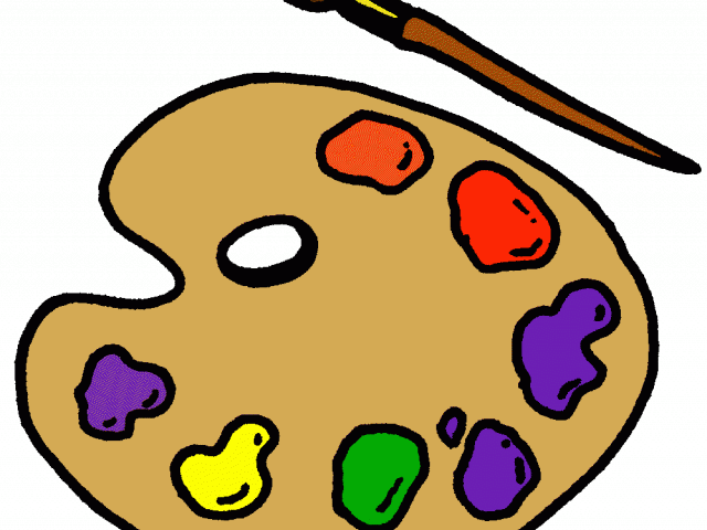 Painting clipart color palette. Artist free download clip