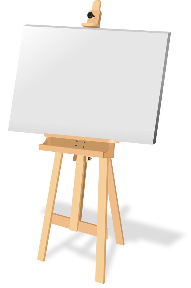 easel clipart simple wood