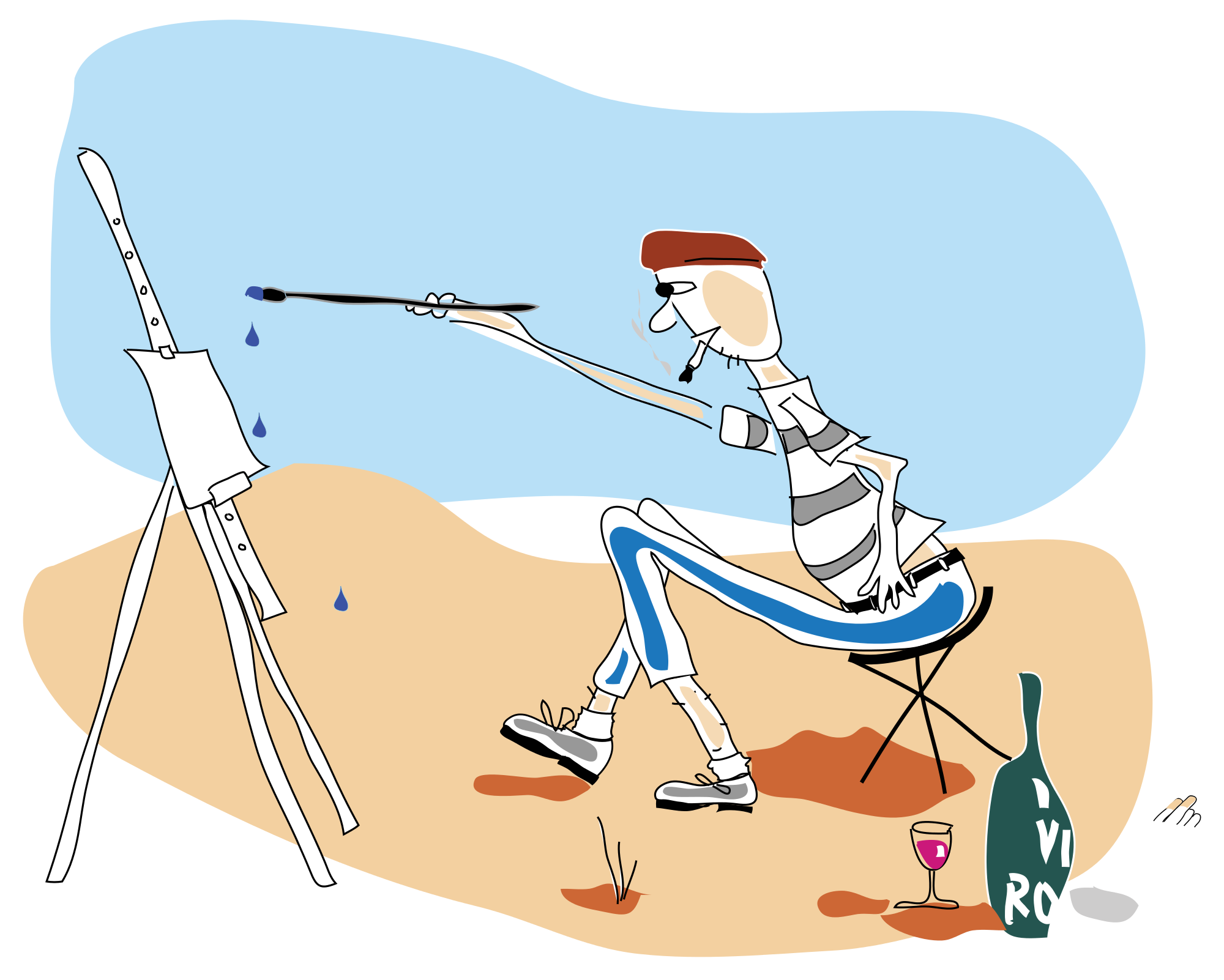 painter clipart oil painting