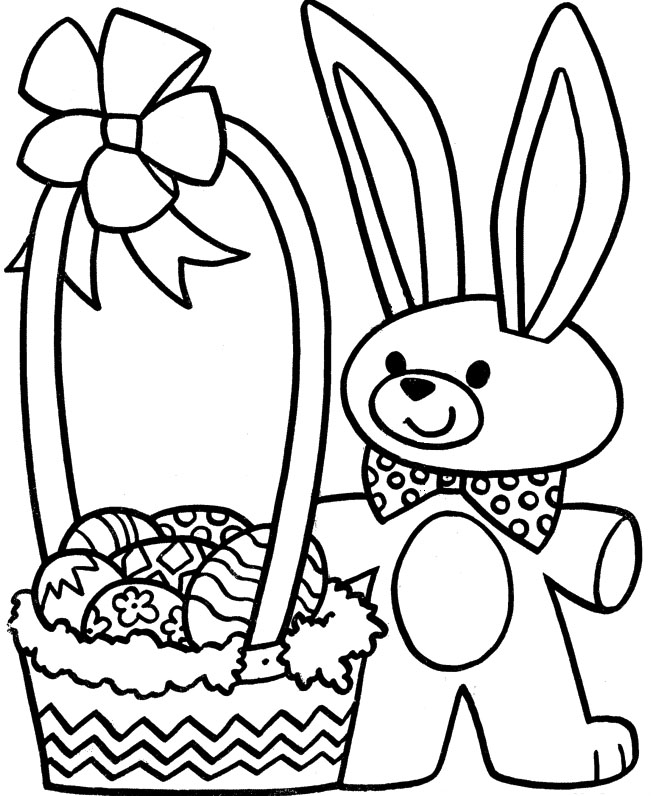 easter clipart coloring