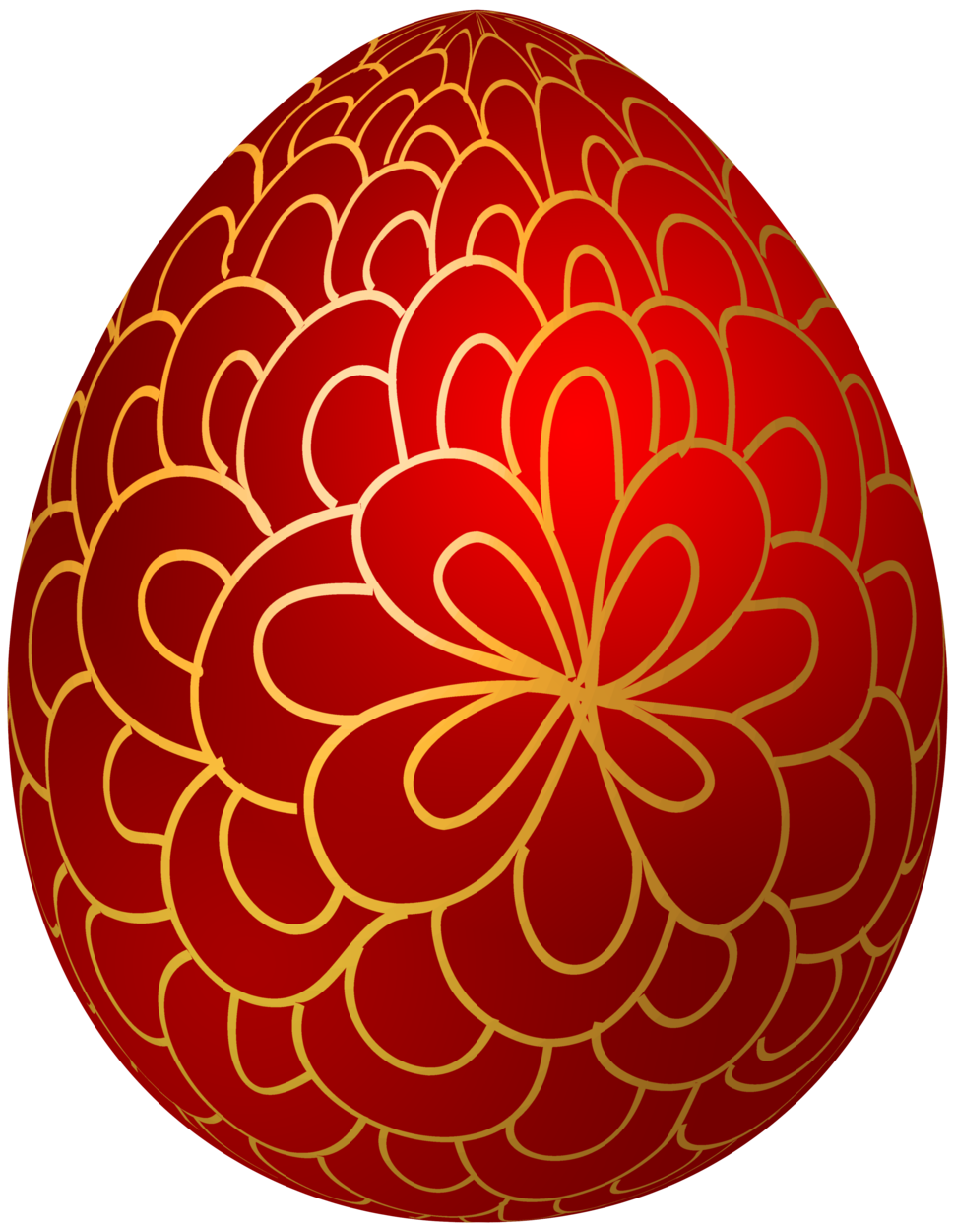 Egg clipart orange. Red decorative easter png