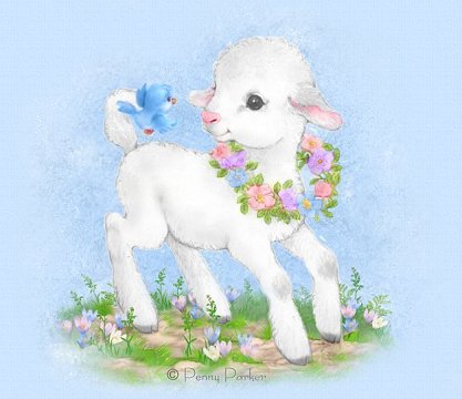 sheep clipart easter