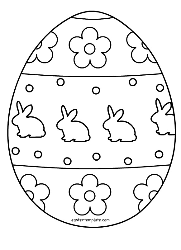 easter clipart outline