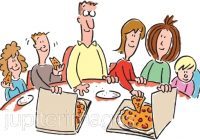 Eating portal . Eat clipart family pizza