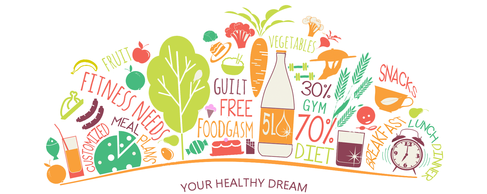 eat clipart healthy person