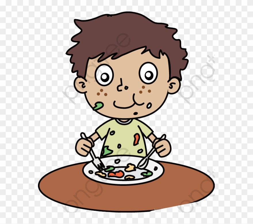 Eat clipart transparent. A messy boy hunger