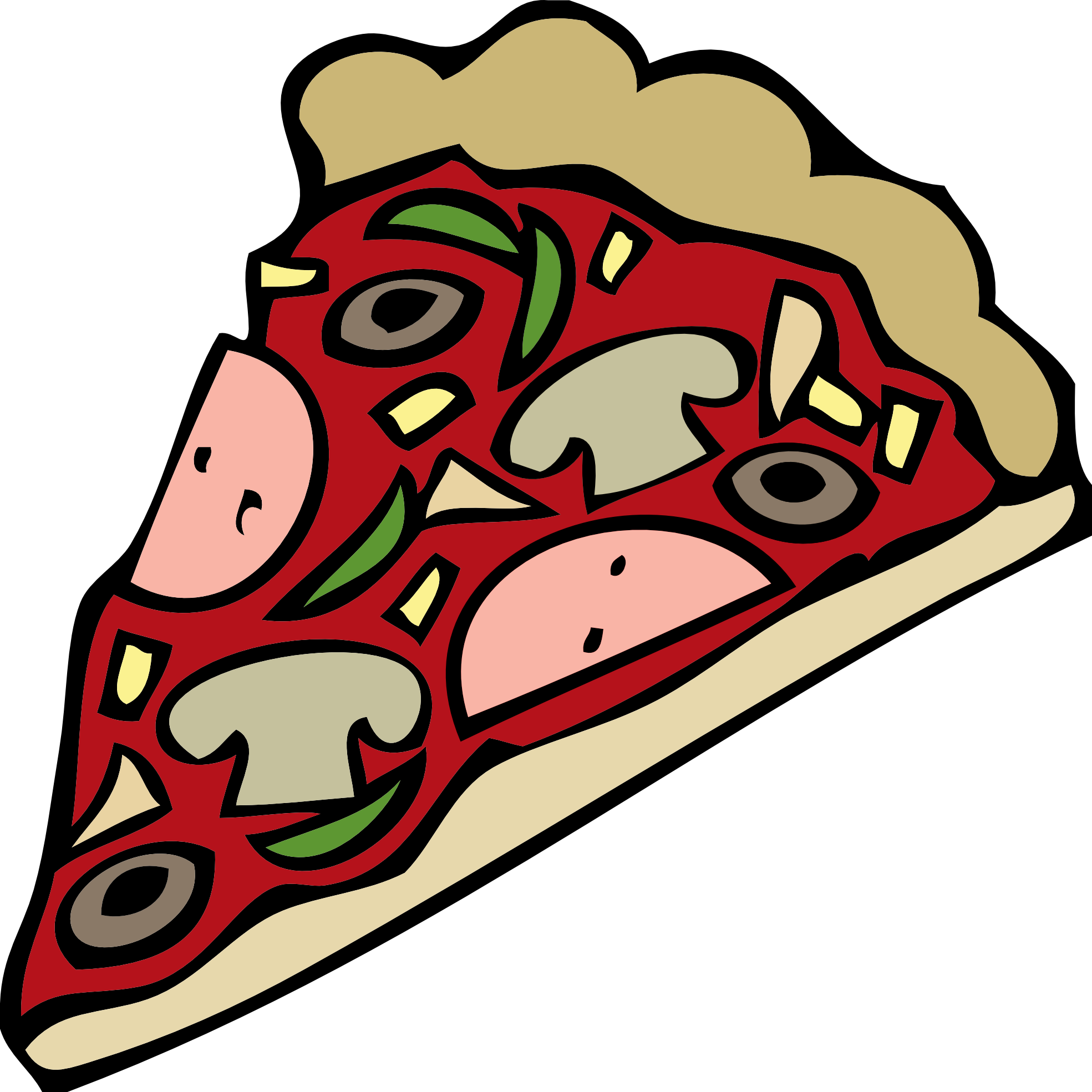 plate clipart pizza