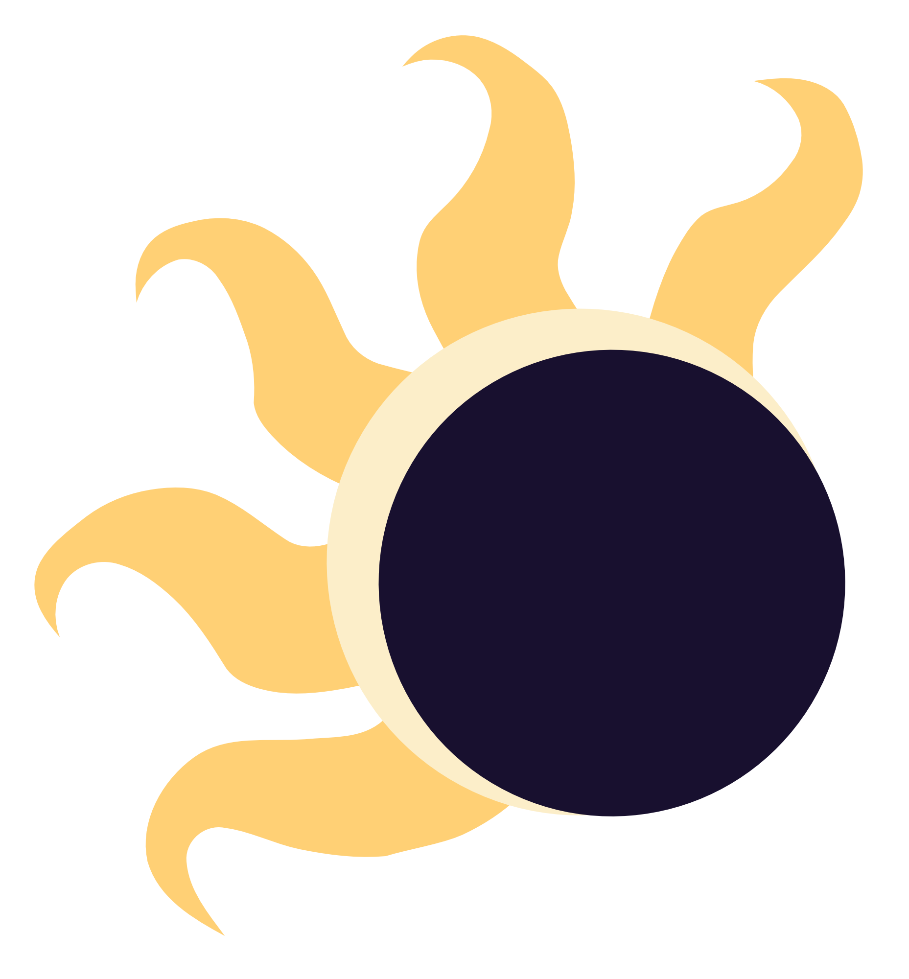 eclipse clipart blue red moon
