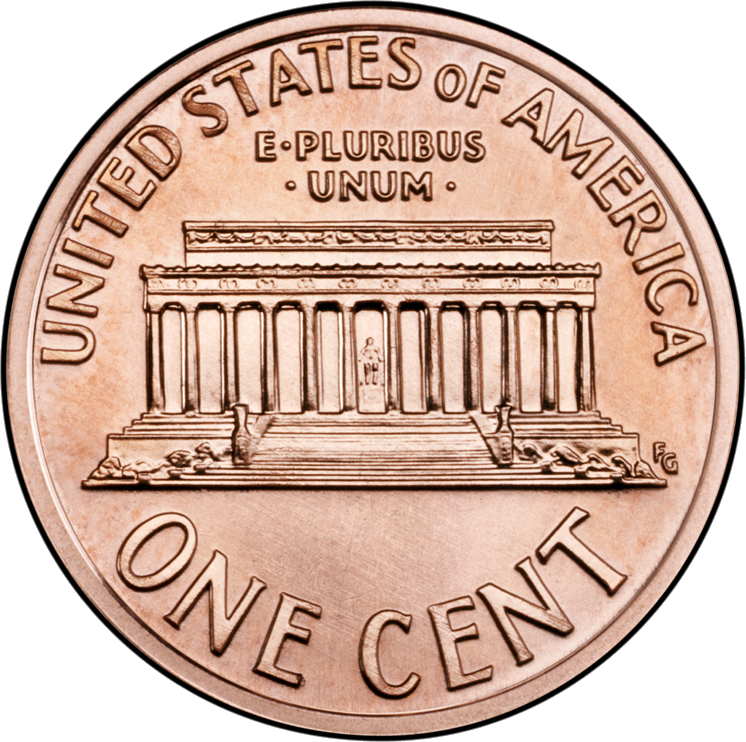 Coins of the united. Pennies clipart few