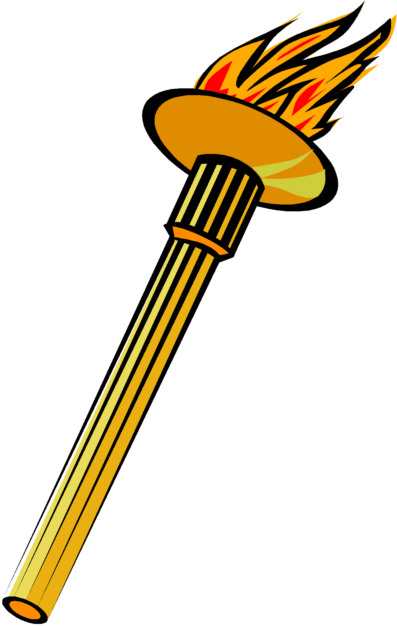 torch clipart runner olympic