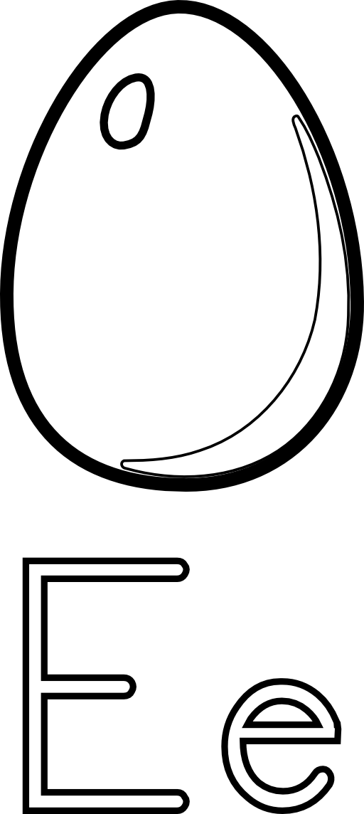 E is for i. Egg clipart 4 egg