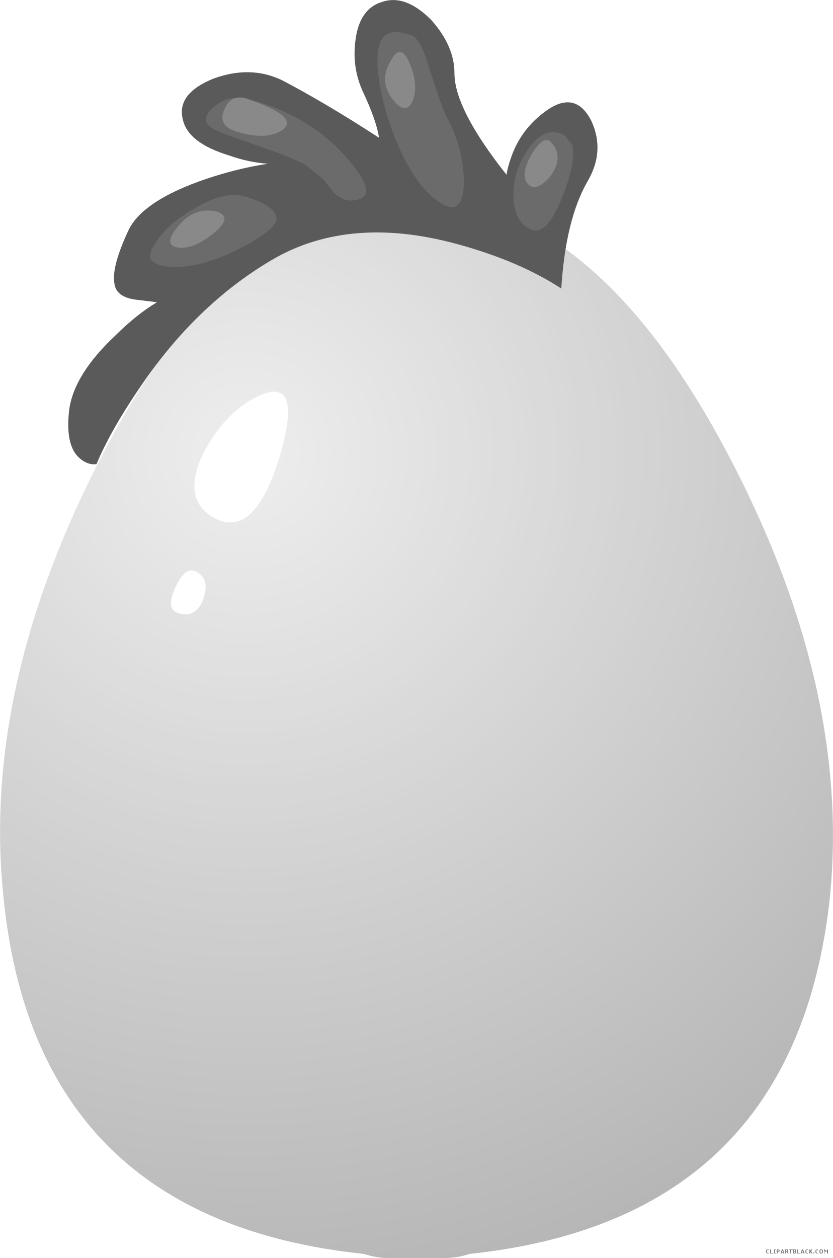 egg clipart black and white