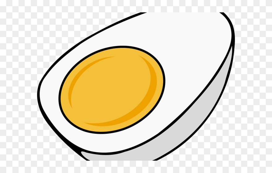 Fried cartoon tennis ball. Eggs clipart boiled egg
