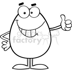 egg clipart character