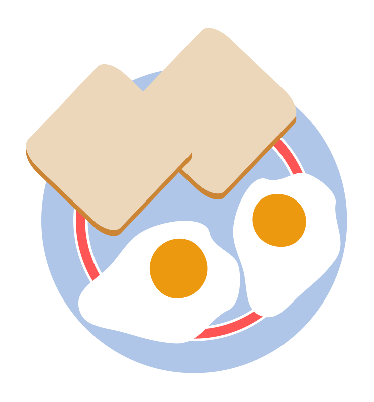 egg clipart fried egg