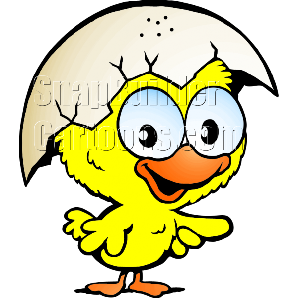 Chicken hatched pointing right. Egg clipart hen egg