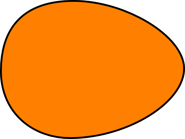 Clip art at clker. Egg clipart orange