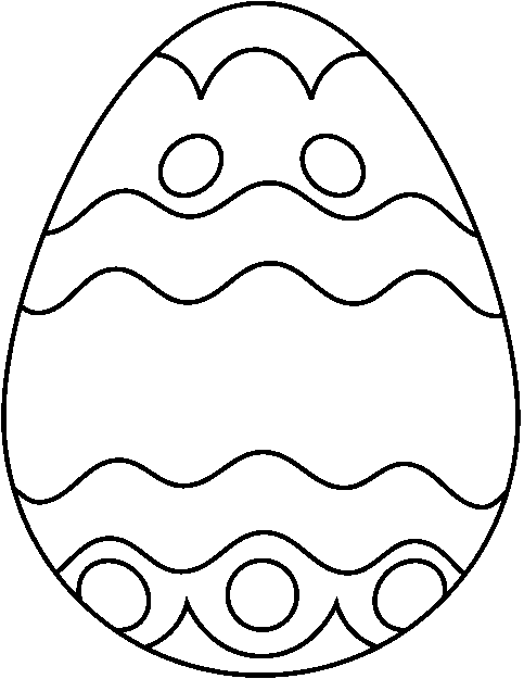 Egg clipart outline. Easter black and white