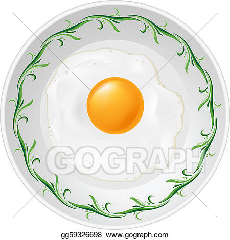egg clipart plate