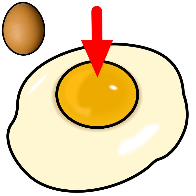 Egg clipart scrambled egg. Eggs fried yolk clip
