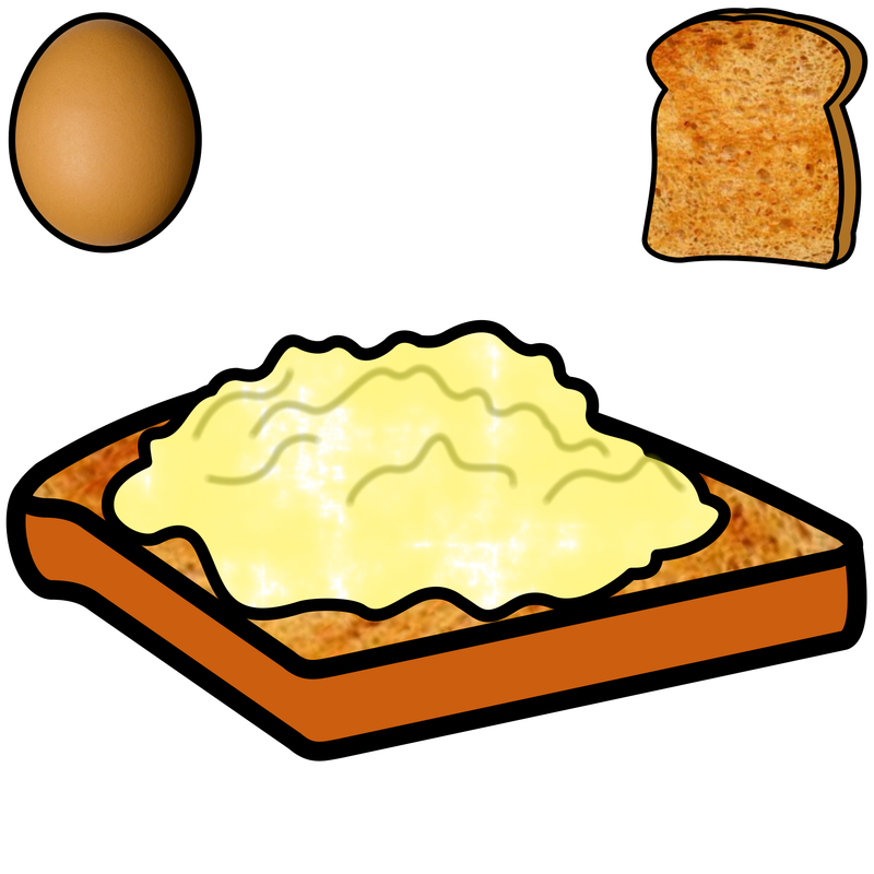 Symbol food talksense on. Egg clipart scrambled egg