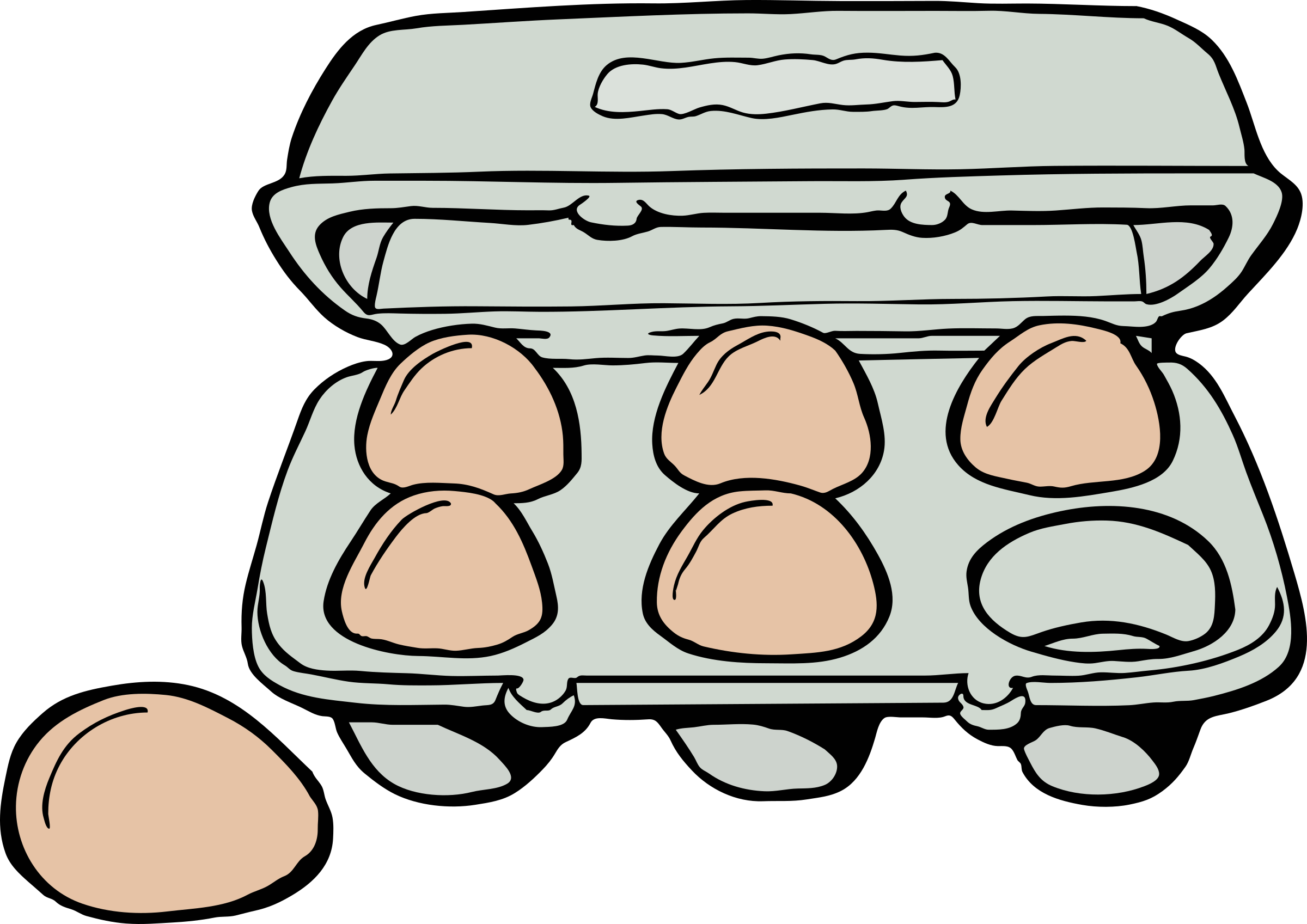 egg clipart six