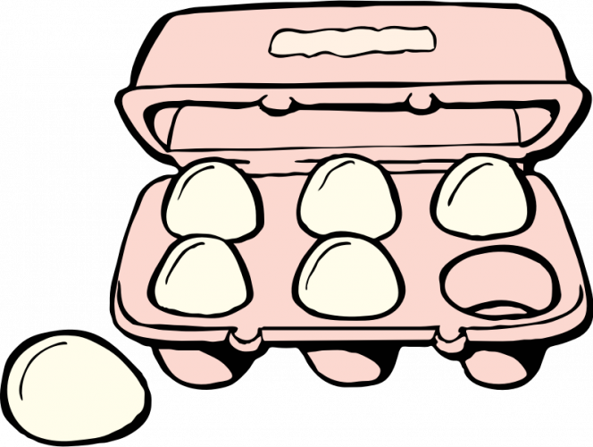 egg clipart six