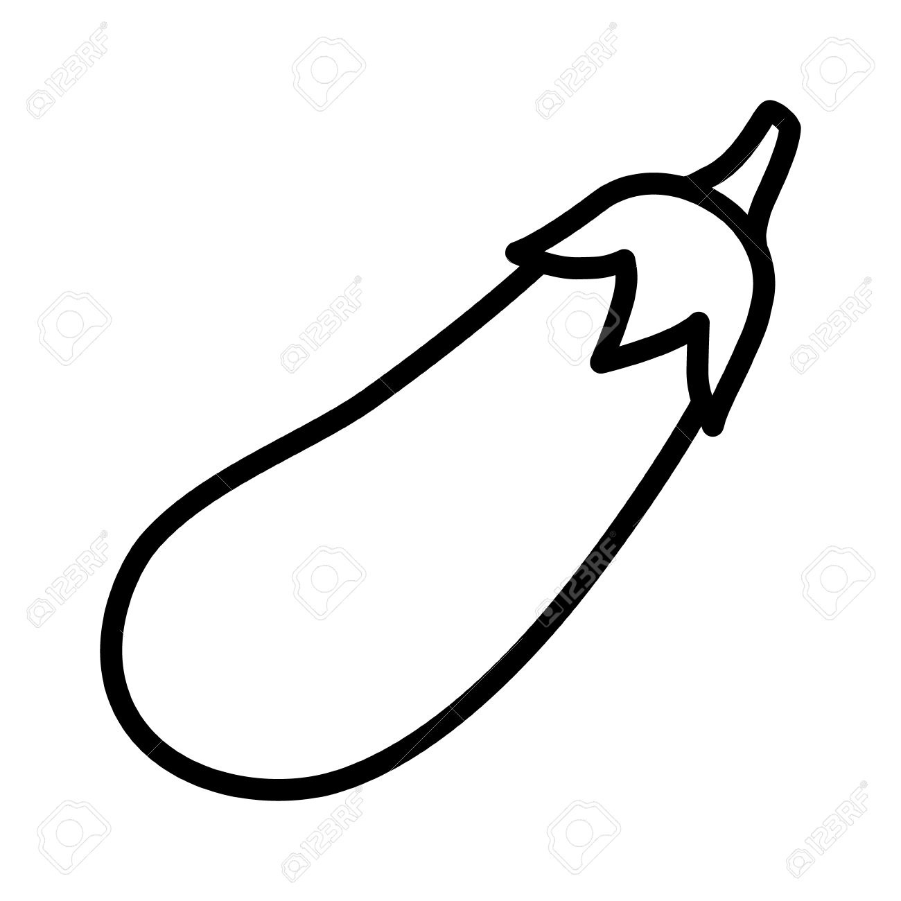 Eggplant clipart black and white. Free download best 