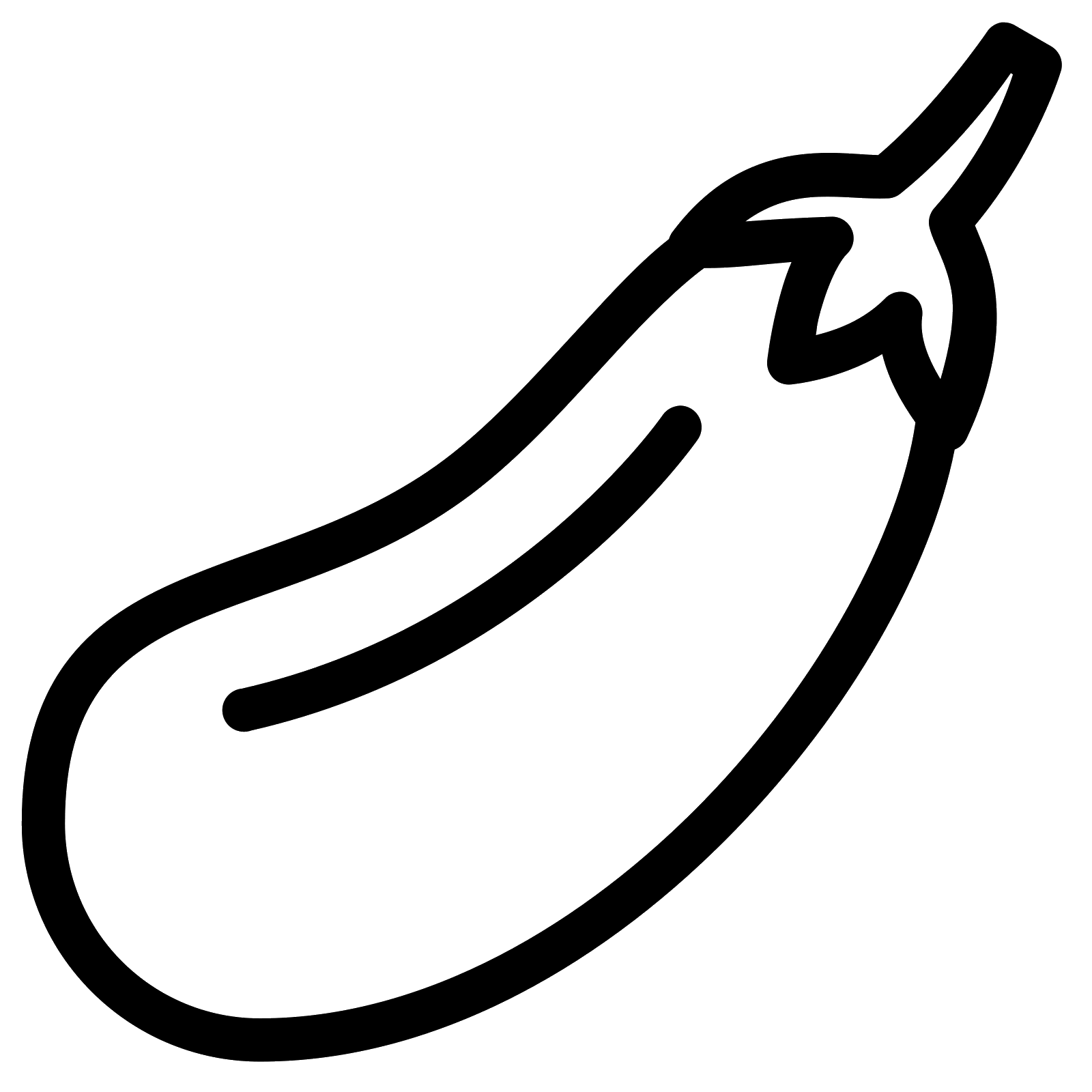 Clip art . Eggplant clipart black and white