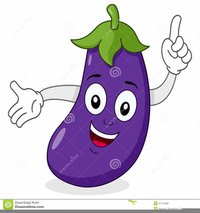 eggplant clipart cartoon