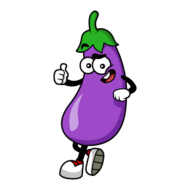 eggplant clipart character
