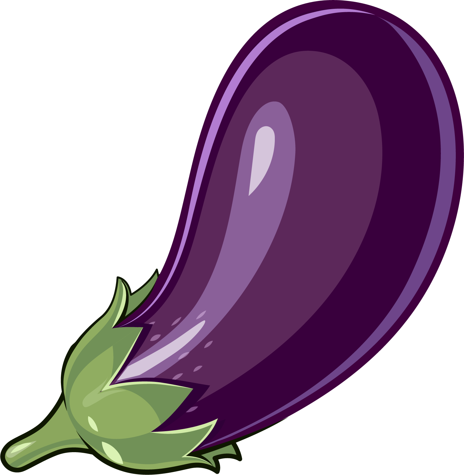 eggplant clipart color purple