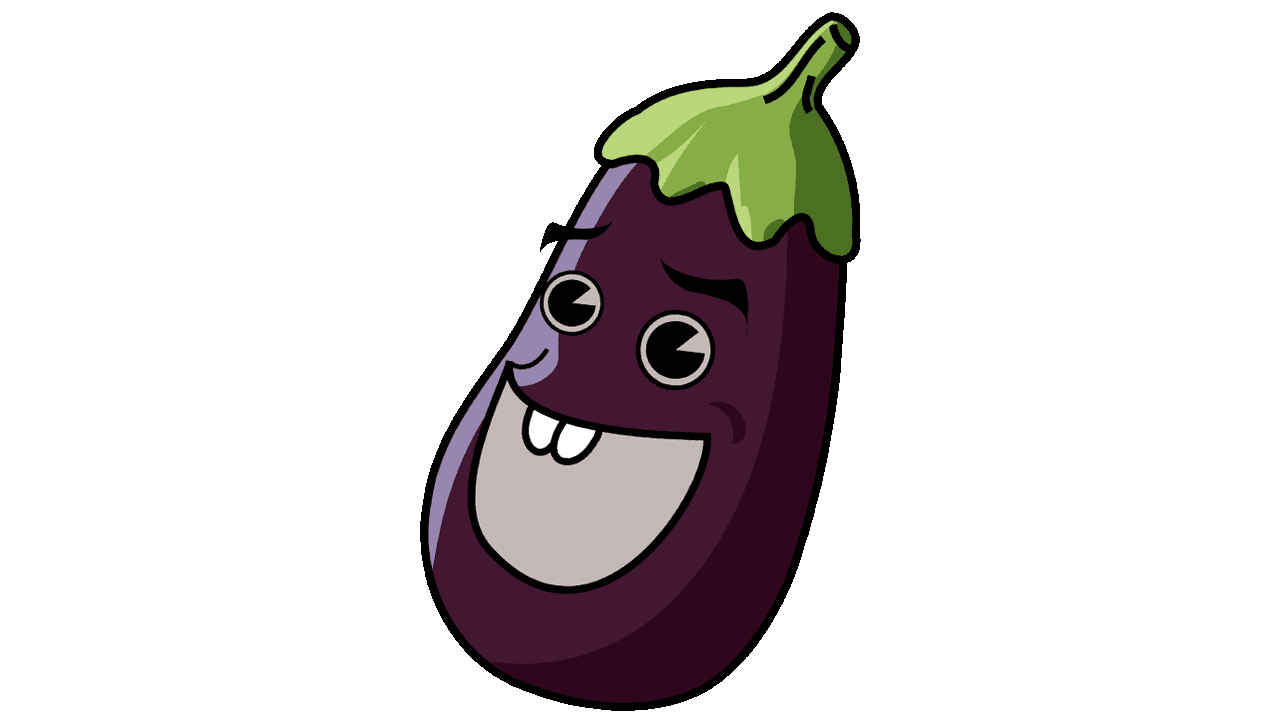eggplant clipart coloring page