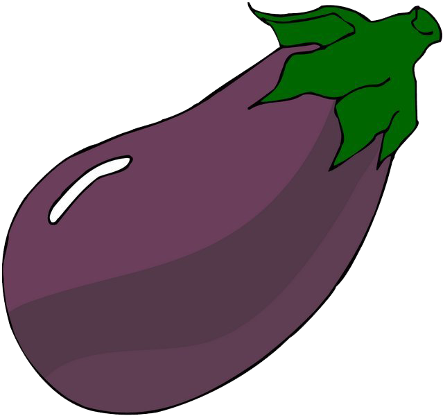 Plants clipart eggplant. Clip art cartoon transprent