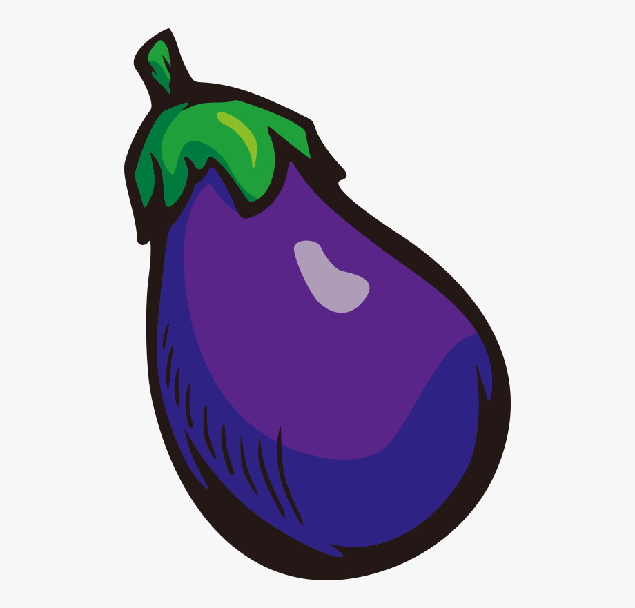 Clip art hand painted. Eggplant clipart person
