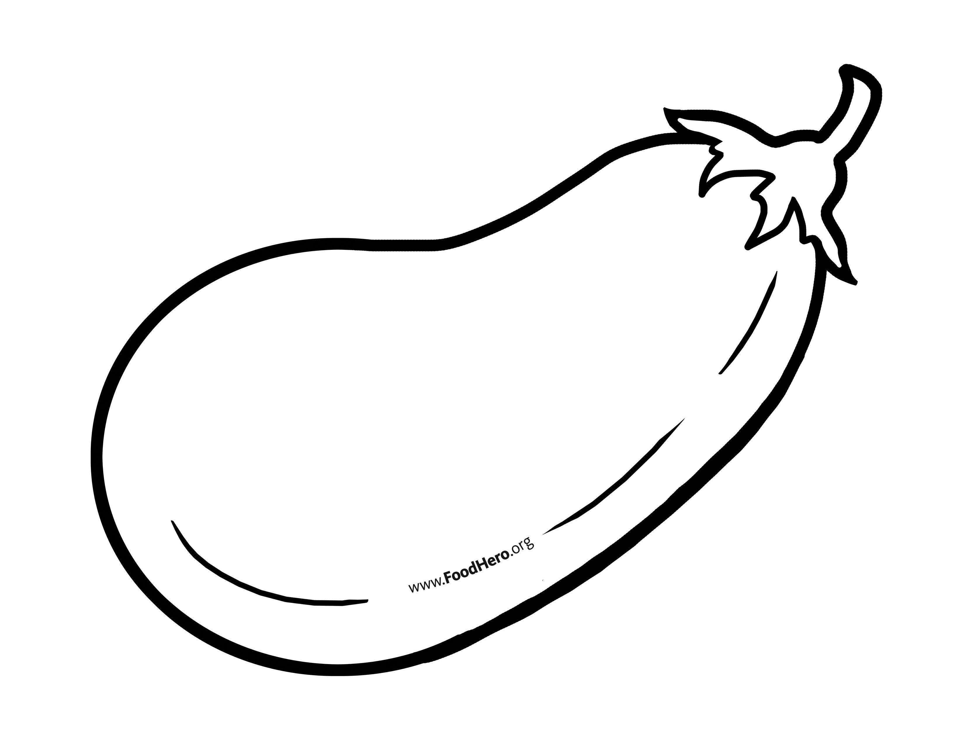 eggplant clipart sketch