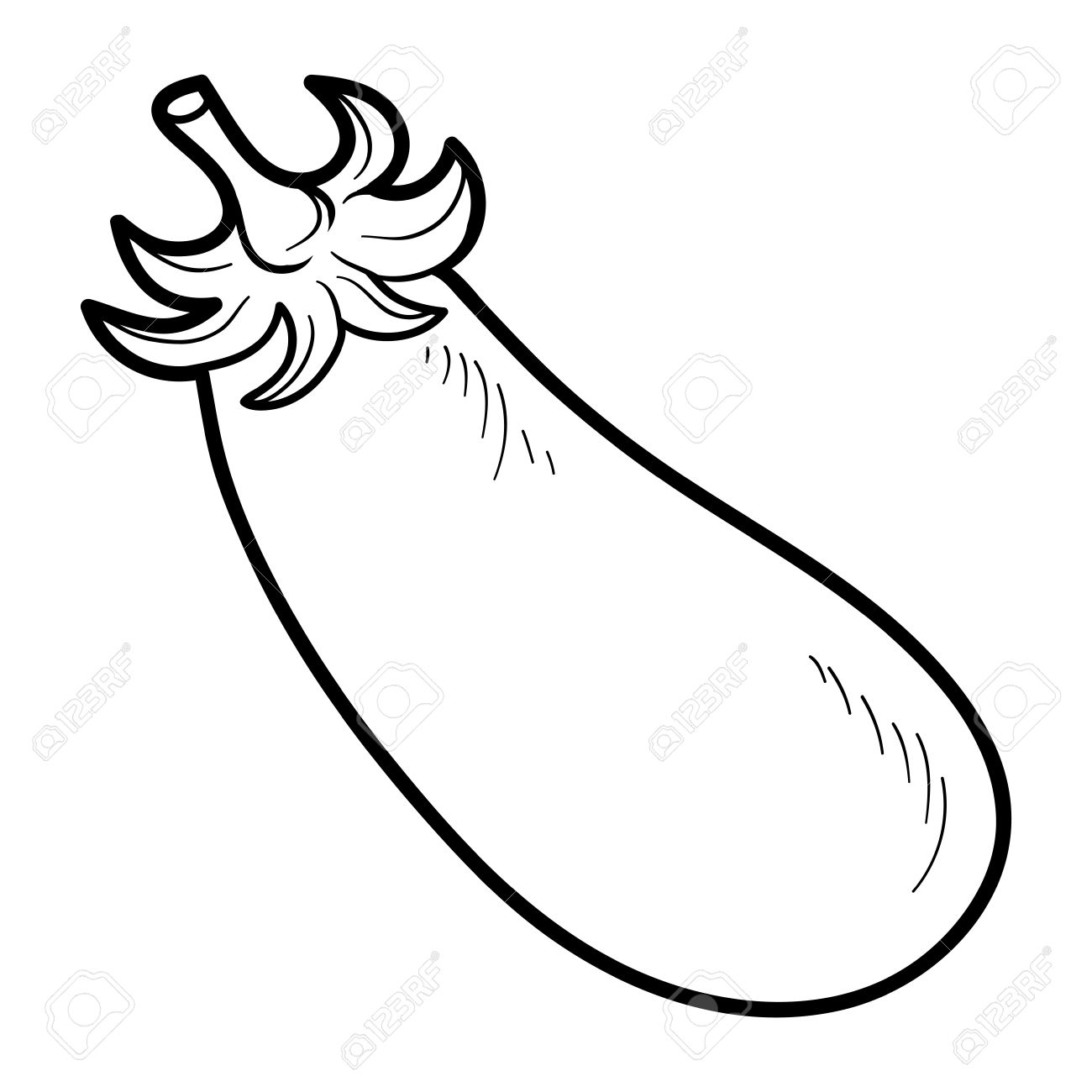eggplant clipart sketch