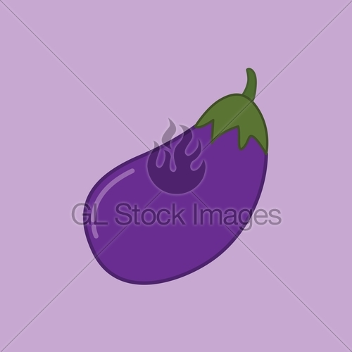 Eggplant clipart vector. Illustration clip art gl