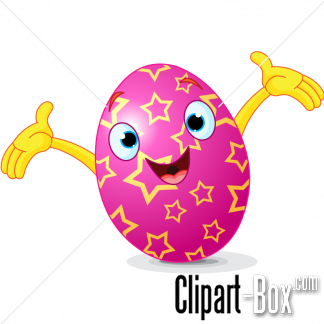 Eggs clipart face. Easter egg with things