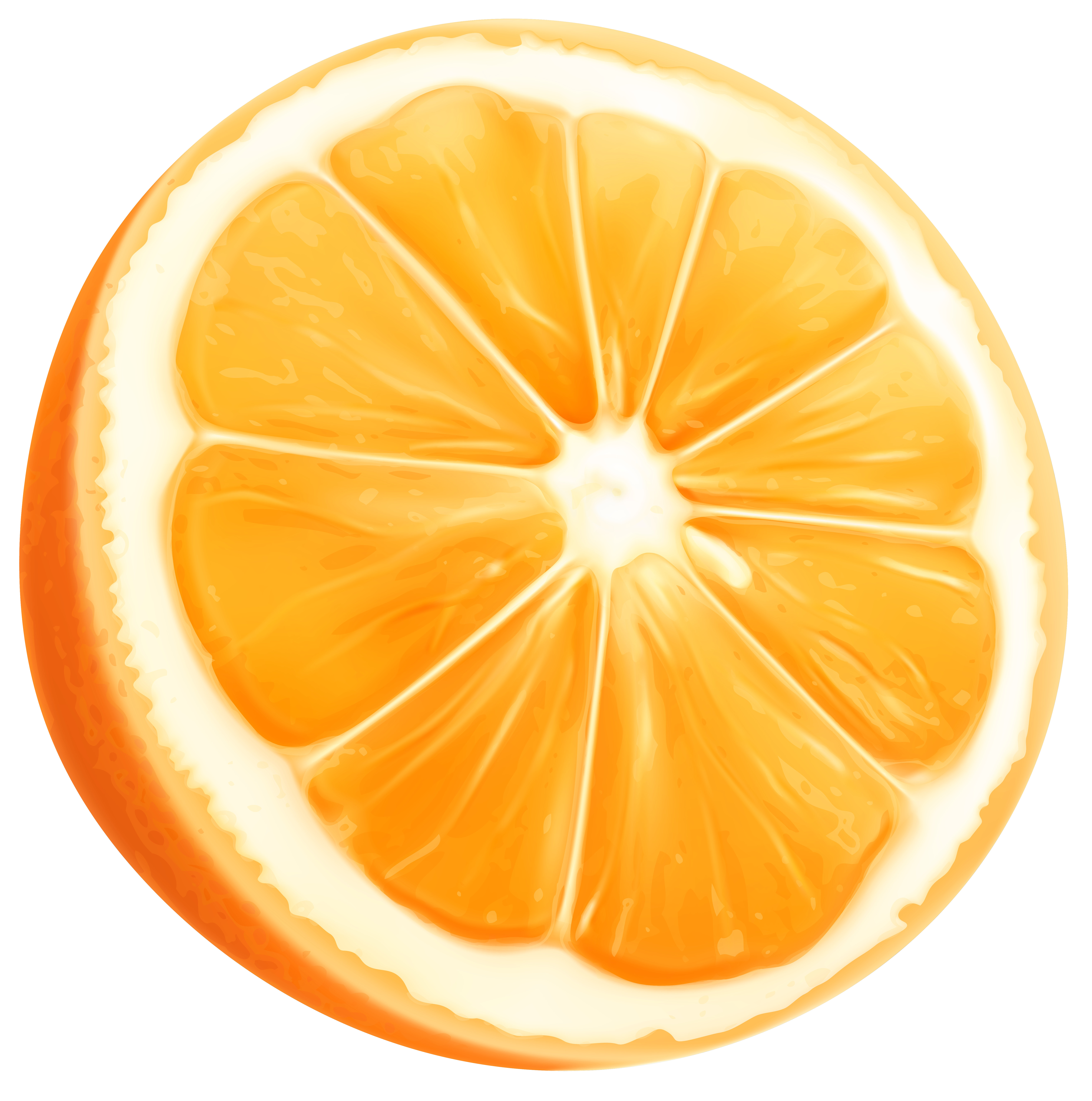 Orange png clip art. Eggs clipart slice