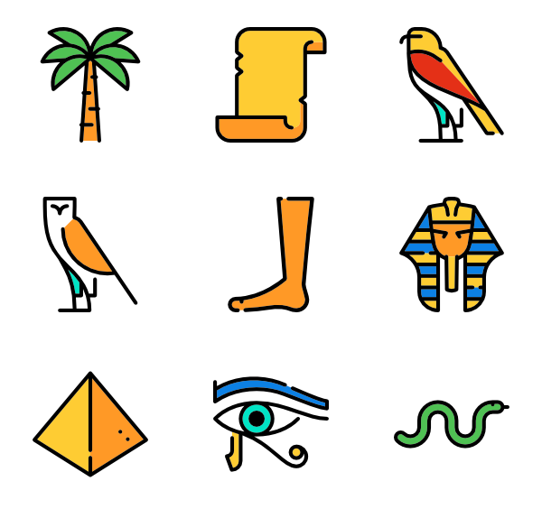 egyptian clipart font