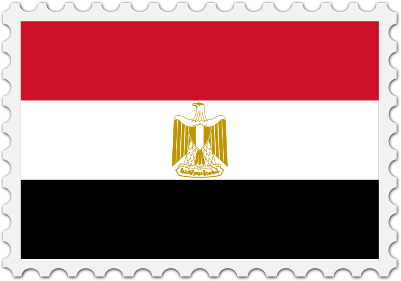 Egypt clipart border. Flag stamp medium image